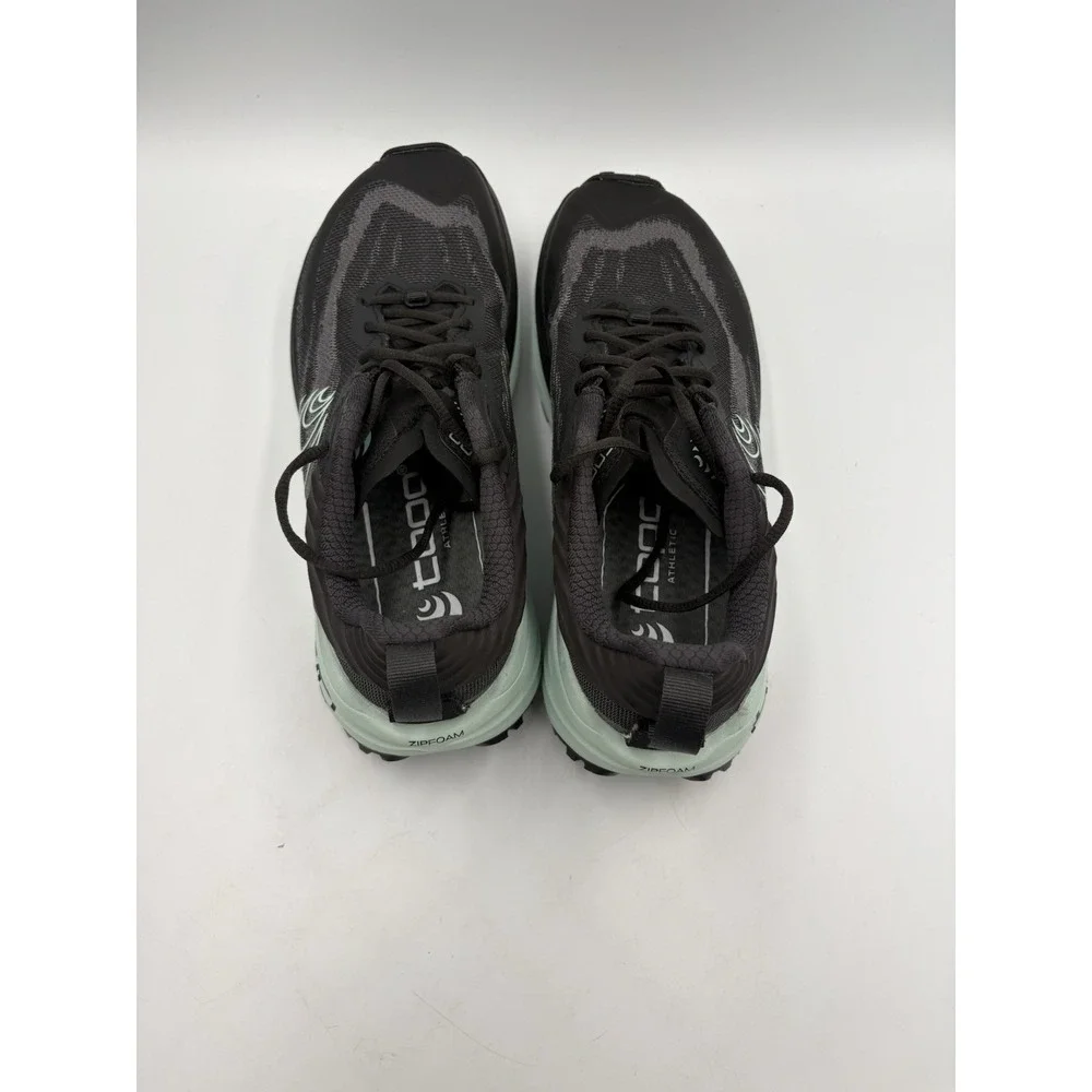 Topo Athletic Vista Max Cushion Trail Running Shoes Black Mint Mens 8.5  10